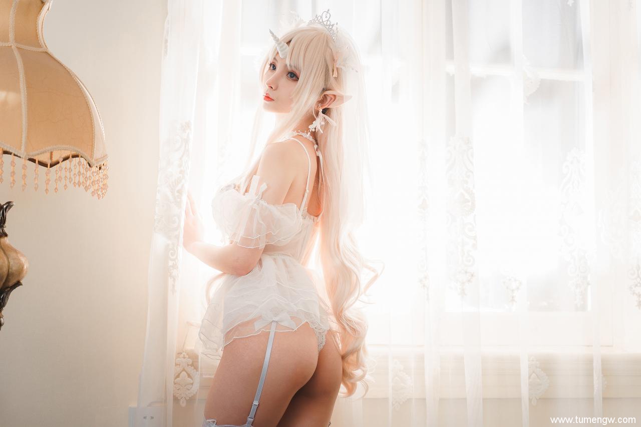 「网红coser」@rioko凉凉子 – 情趣婚纱(24P/3V/286MB)